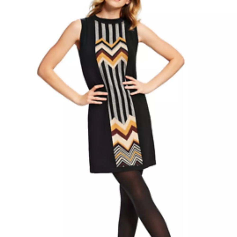 Missoni For Target Black Sweater Dress with Chevron Pattern